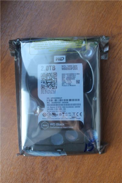Лот: 6803730. Фото: 1. Новый! Жесткий диск 2Tb, WD2003FZEX... Жёсткие диски (HDD)