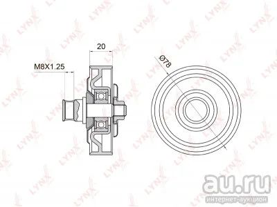 Лот: 17645552. Фото: 1. Ролик натяжителя PB5006 LINX 97834-22100... Двигатель и элементы двигателя