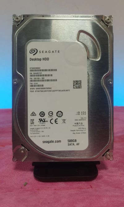 Лот: 23953317. Фото: 1. HDD 500 Гб/3.5"/7200 об/мин/Seagate... Жёсткие диски (HDD)