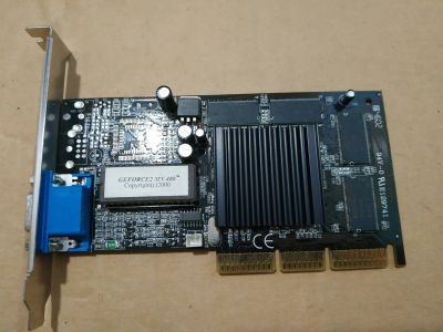 Лот: 18948926. Фото: 1. Видеокарта GeForce MX400 32Mb... Видеокарты