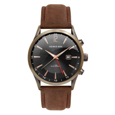 Лот: 23808443. Фото: 1. Мужские часы GEORGE KINI Traveller... Оригинальные наручные часы