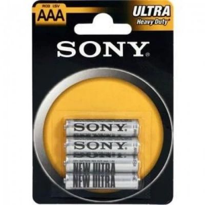 Лот: 15011768. Фото: 1. Батарейка Sony R03 New Ultra блистер... Батарейки, аккумуляторы, элементы питания