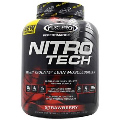 Лот: 4339730. Фото: 1. mtech nitro-tech performance 4lb... Спортивное питание, витамины