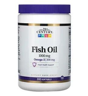 Лот: 17496136. Фото: 1. Fish oil - omega 3, 1000мг, 300... Спортивное питание, витамины