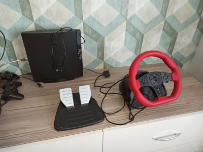 Лот: 15925583. Фото: 1. Руль для Playstation 3 (PS3, PS2... Аксессуары для игровых приставок, консолей, геймпады