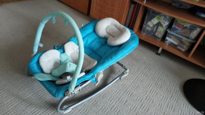 Лот: 14009960. Фото: 1. Детский шезлонг качалка Babyton... Ходунки, прыгунки, качели