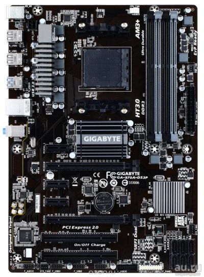 Лот: 13431513. Фото: 1. Материнская плата GIgABYTE GA-970A-DS3P... Материнские платы