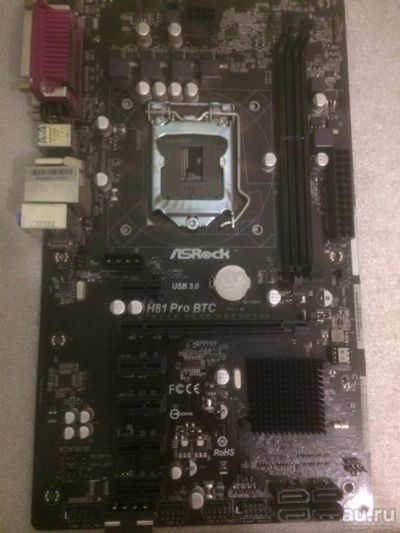 Лот: 12805832. Фото: 1. Материнская плата ASRock H81 Pro... Материнские платы