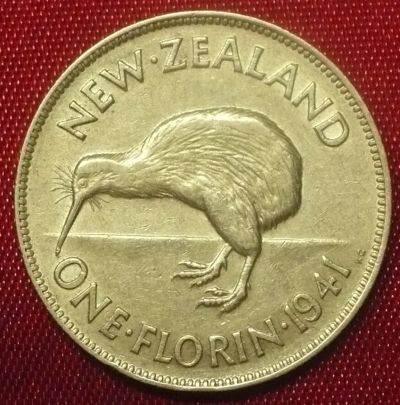 Лот: 11216189. Фото: 1. 1 флорин 1941г Новая Зеландия. Австралия и Океания