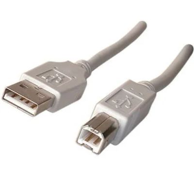 Лот: 7512010. Фото: 1. Кабель usb 2.0 A-B. Цвет серый... Шлейфы, кабели, переходники