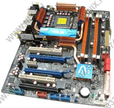 Лот: 1154457. Фото: 1. ASUS P5E3 Premium/WiFi-AP на чипсете... Материнские платы