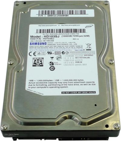 Лот: 4205967. Фото: 1. Жесткий диск Samsung 1000 Gb с... Жёсткие диски (HDD)