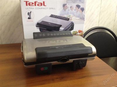 Лот: 1676330. Фото: 1. Гриль/сэндвичница Tefal GC3003... Кухонная