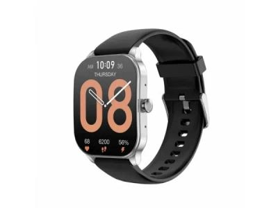 Лот: 21361933. Фото: 1. Смарт-часы Amazfit Pop 3S Metallic... Смарт-часы, фитнес-браслеты, аксессуары
