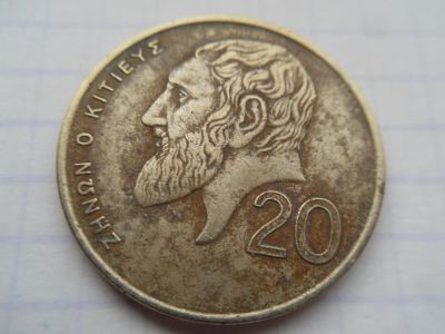 Лот: 8778217. Фото: 1. Кипр 20 центов 1990. Азия