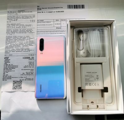 Лот: 16548435. Фото: 1. Смартфон Huawei P30 Breathing... Смартфоны