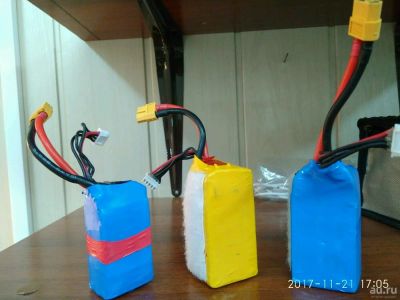 Лот: 10658651. Фото: 1. Аккумулятор 4s 1500mah 75C, квадрокоптер... Квадрокоптеры