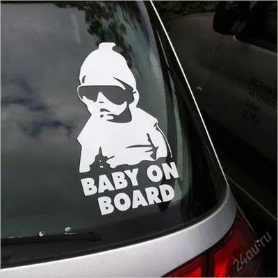 Лот: 7128644. Фото: 1. наклейка "Baby on board" Ребенок... Наклейки автомобильные