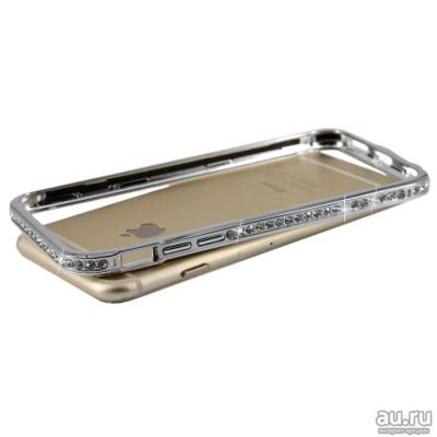Лот: 12994840. Фото: 1. Бампер iPhone 6/6S Металлический... Чехлы, бамперы