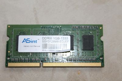 Лот: 4158626. Фото: 1. DDR3 1Gb для ноутбука. Оперативная память