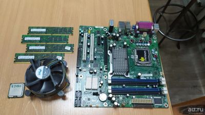 Лот: 17026705. Фото: 1. Комплект: плата 775 Intel 965... Комплекты запчастей