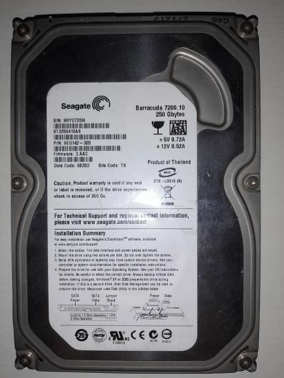 Лот: 19643225. Фото: 1. Жёсткий диск Seagate. Жёсткие диски (HDD)