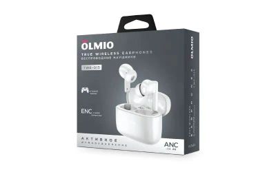 Лот: 25794654. Фото: 1. Беспр. наушники OLMIO TWE-15... Наушники, гарнитуры