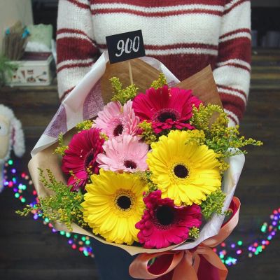 Лот: 7486850. Фото: 1. Сборный букет. Цветы на Щорса... Свежие цветы
