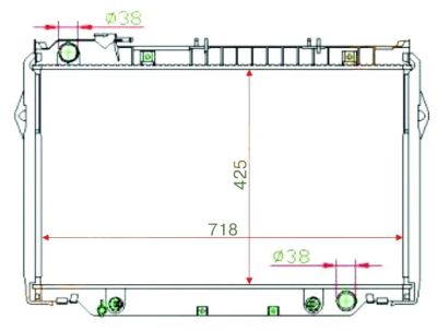 Лот: 3734994. Фото: 1. Радиатор toyota land cruiser 80... Двигатель и элементы двигателя