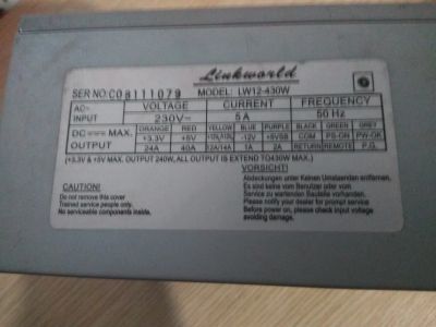 Лот: 16086280. Фото: 1. блок питания LM12-430W. Корпуса, блоки питания