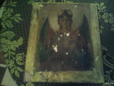 Лот: 9375058. Фото: 1. старинная икона архангел. Другое (антиквариат)