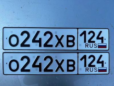 Лот: 20818682. Фото: 1. гос номер О 242 ХВ 124. Госномера