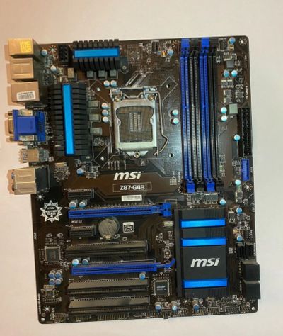 Лот: 20912339. Фото: 1. Материнская плата MSI Z87 G43. Материнские платы