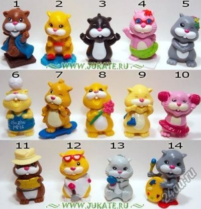 Лот: 6774946. Фото: 1. Киндер сюрприз - хомячки (ZhuZhu... Игрушки