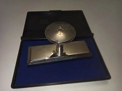 Лот: 19171642. Фото: 1. Оснастка для штампа + подушка... Печати, штампы, оснастки