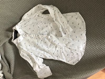 Лот: 11841831. Фото: 1. Рубашка с якорьками. Блузы, рубашки, водолазки