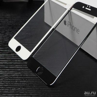 Лот: 10444317. Фото: 1. Защитное стекло iPhone 6 3D черное... Защитные стёкла, защитные плёнки