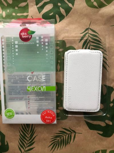 Лот: 16774848. Фото: 1. Чехол Nokia Asha 501(white). Другое (смартфоны, связь, навигация)
