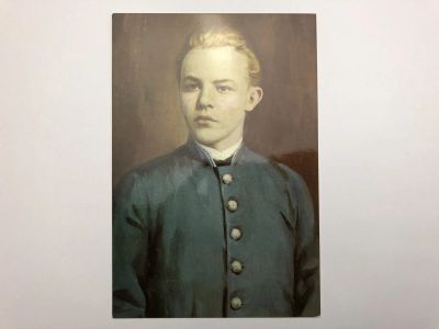 Лот: 23299568. Фото: 1. Ф. Самусев Ленин ученик. Открытка... Открытки, конверты