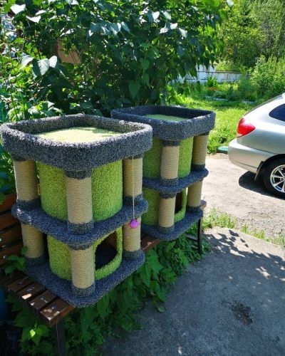 Лот: 16242840. Фото: 1. Комплекс для котеек. Домики, переноски, клетки, когтеточки