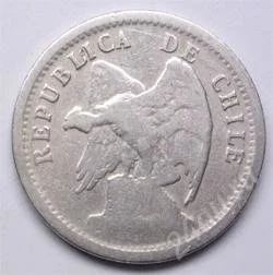 Лот: 147348. Фото: 1. Чили. 20 сентаво 1932г. Гриф. Америка