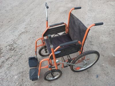 Лот: 17594692. Фото: 1. Складная кресло-коляска с рычажным... Реабилитация, уход за больными