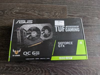Лот: 19466493. Фото: 1. Новая Asus TUF GTX 1660 SUPER... Видеокарты