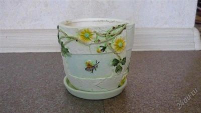 Лот: 2750919. Фото: 1. горшок для фиалки. Кашпо, горшки, вазоны для цветов