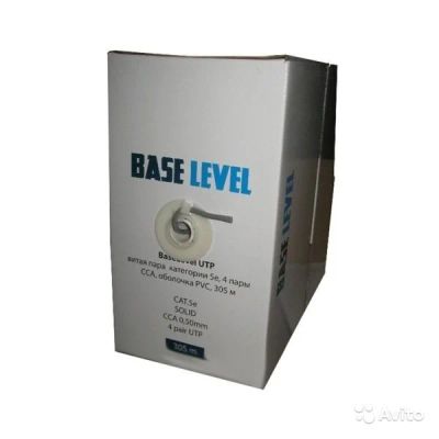 Лот: 6135358. Фото: 1. Кабель витая пара BaseLevel UTP... Другое (комплектующие)