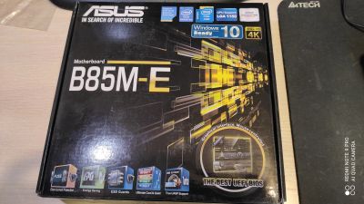 Лот: 17006860. Фото: 1. Материнская плата ASUS B85M-E... Материнские платы