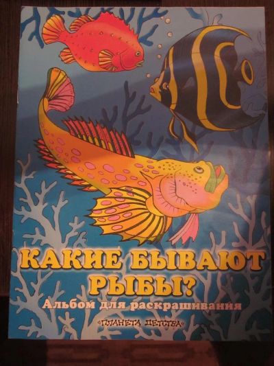 Лот: 3821117. Фото: 1. Раскраска "Какие бывают рыбы?". Для рисования
