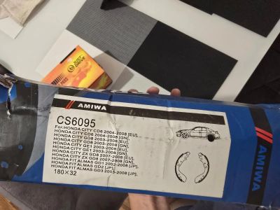 Лот: 25515010. Фото: 1. Барабанные колодки cs6095 (honda... Тормозная система