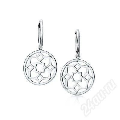 Лот: 236237. Фото: 1. нежные серьги от tiffany(серебро... Серьги, каффы