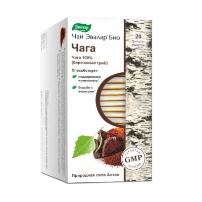 Лот: 25052104. Фото: 1. Эвалар Био Чага чай ф пак 1,5г... Лекарства